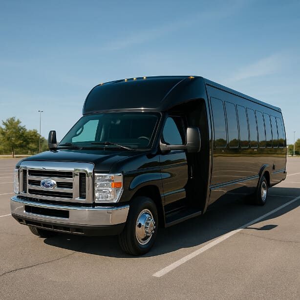 Fayetteville Shuttle Bus Rentals 18 Passenger Shuttle Bus