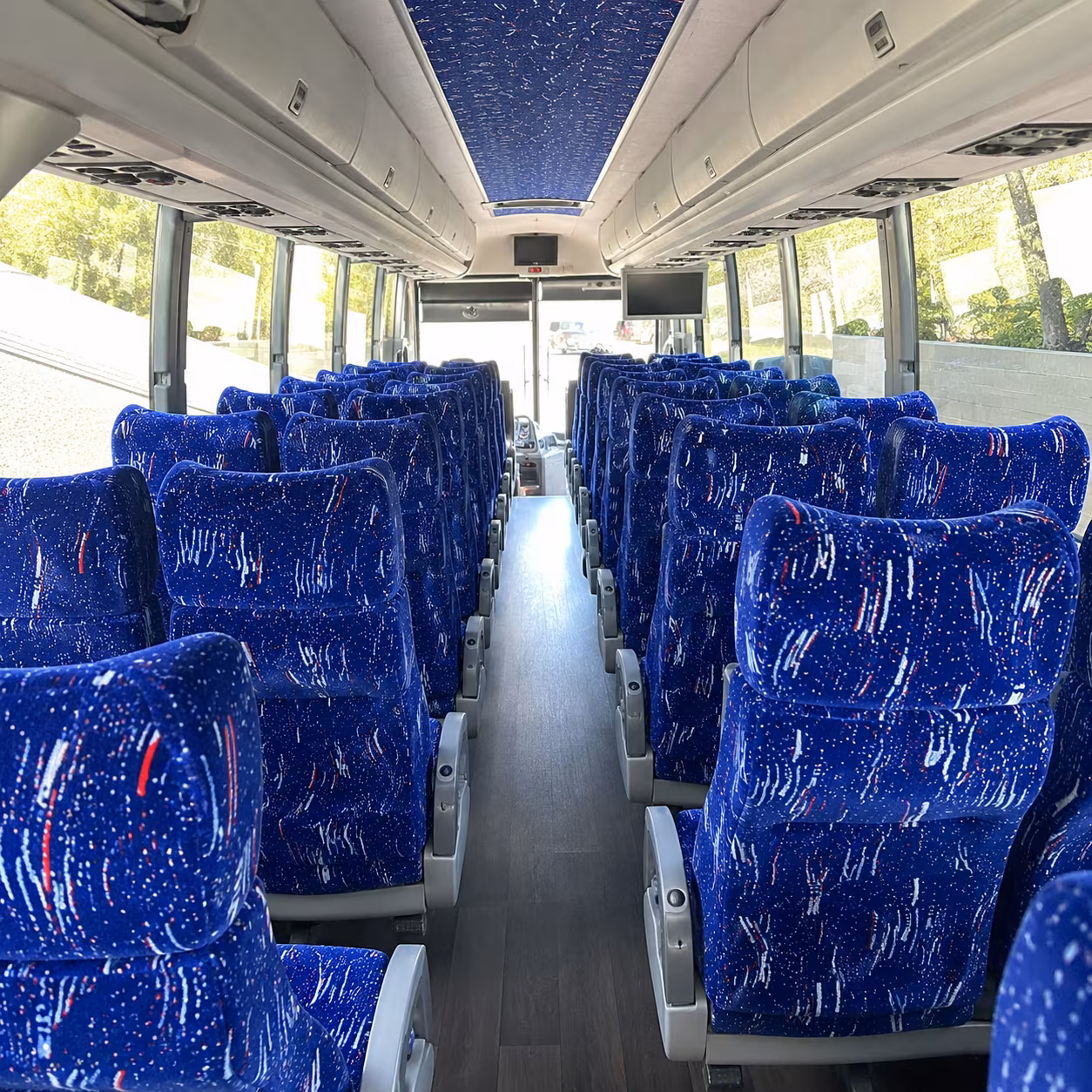 fayetteville charter bus interior