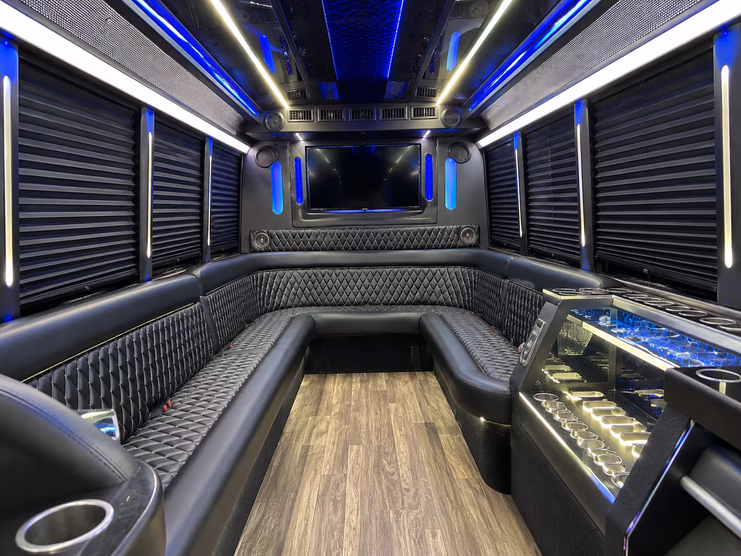 fayetteville corporate retreat shuttle bus rentals